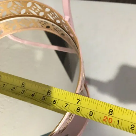 Cynthia Rowley Pink Organizer Shelf = Mirror Glass 7x9  New - Picture 5 of 8